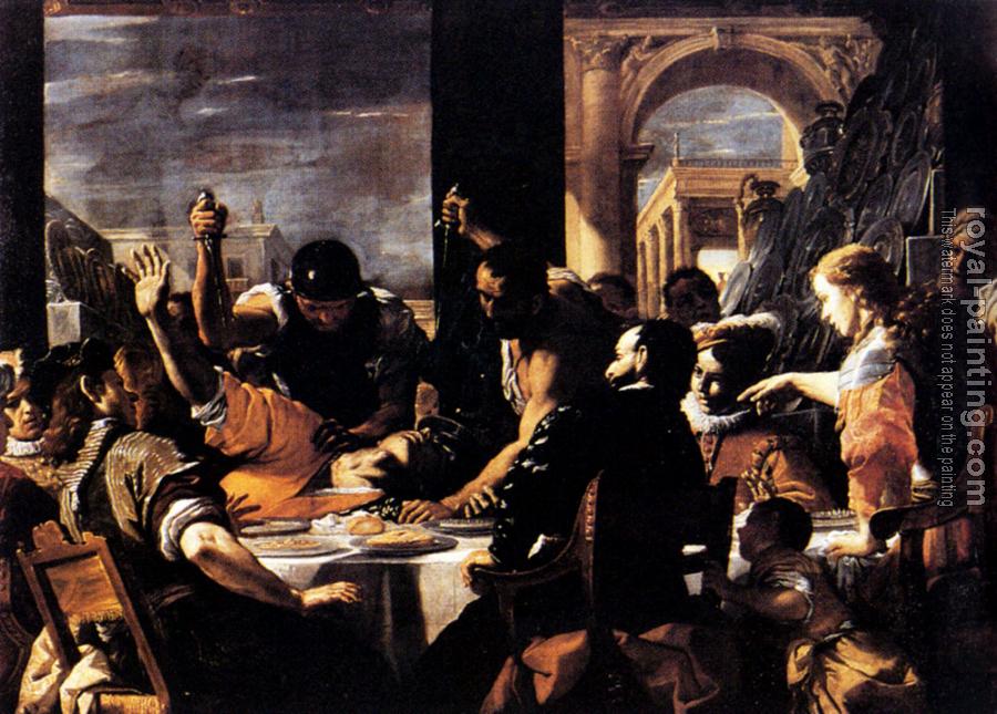 Mattia Preti : The Banquet Of Baldassare